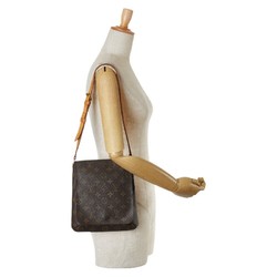 Louis Vuitton Monogram Musette Salsa Short Shoulder Bag M51258 Brown PVC Leather Women's LOUIS VUITTON