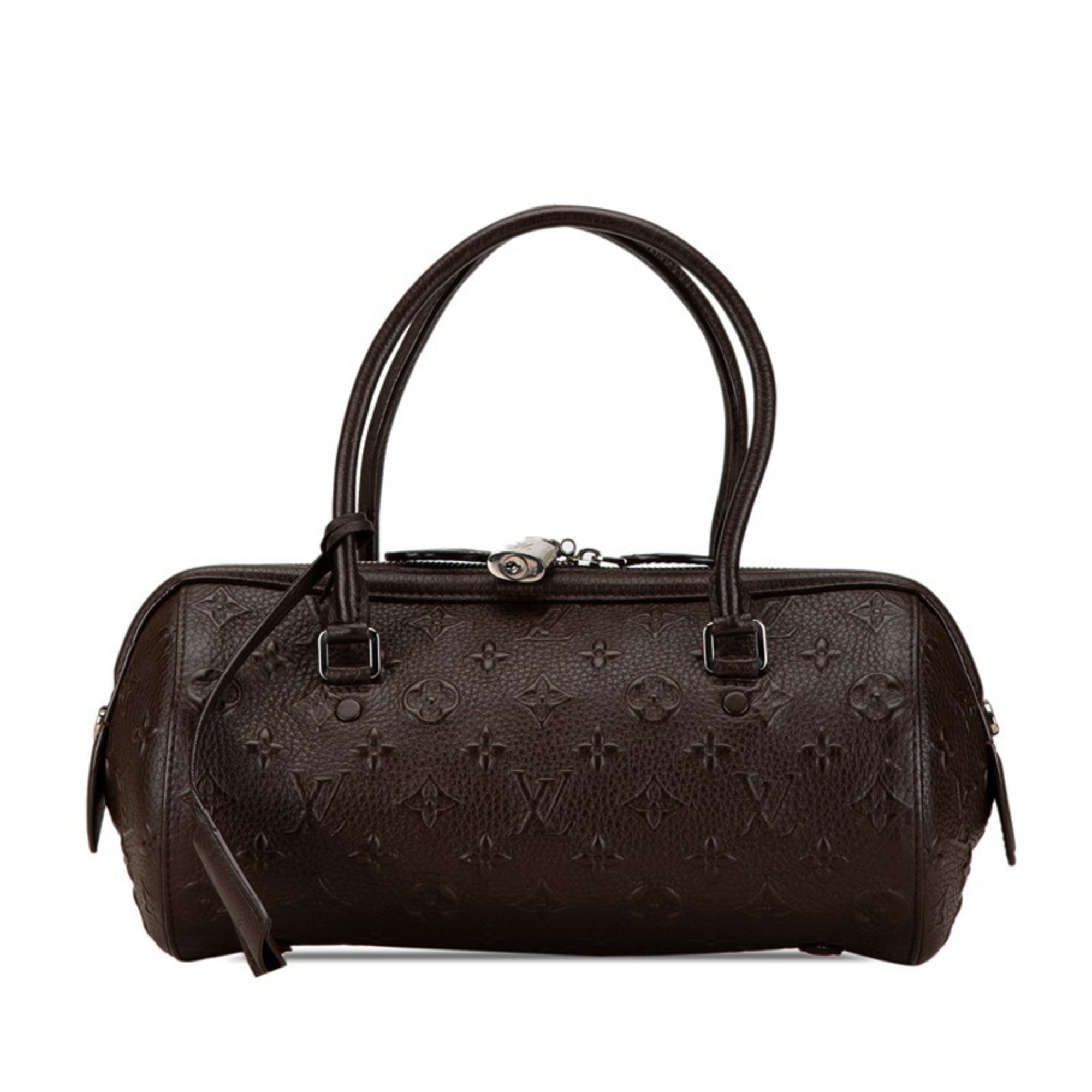 Louis Vuitton Monogram Revelation Neo Papillon Handbag M40740 Maroon Brown Leather Women's LOUIS VUITTON