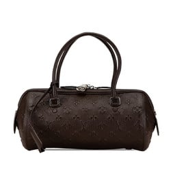 Louis Vuitton Monogram Revelation Neo Papillon Handbag M40740 Maroon Brown Leather Women's LOUIS VUITTON