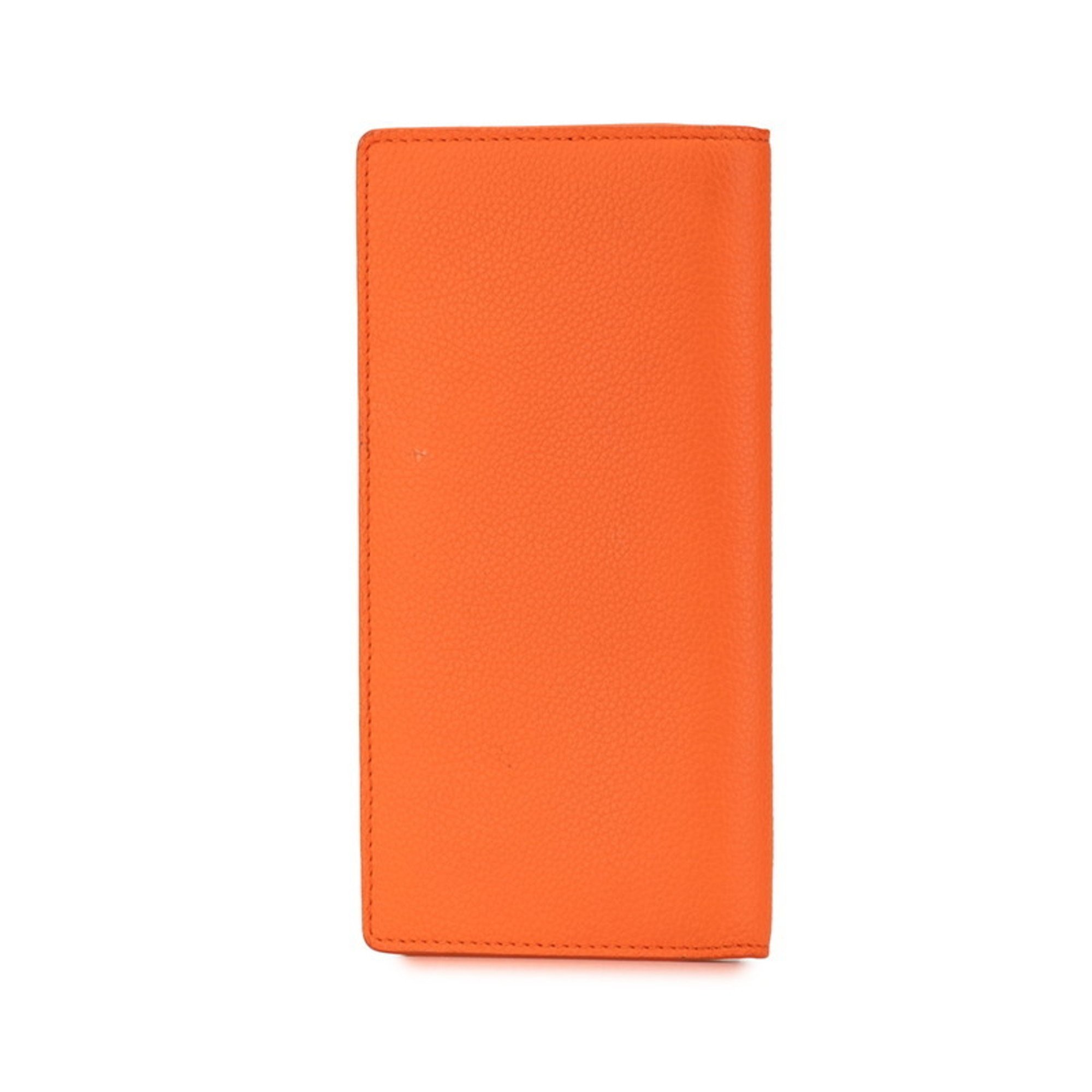 Louis Vuitton LV Aerogram Portefeuille Brazza Long Wallet M81153 Orange Leather Women's LOUIS VUITTON