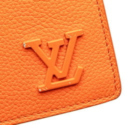 Louis Vuitton LV Aerogram Portefeuille Brazza Long Wallet M81153 Orange Leather Women's LOUIS VUITTON