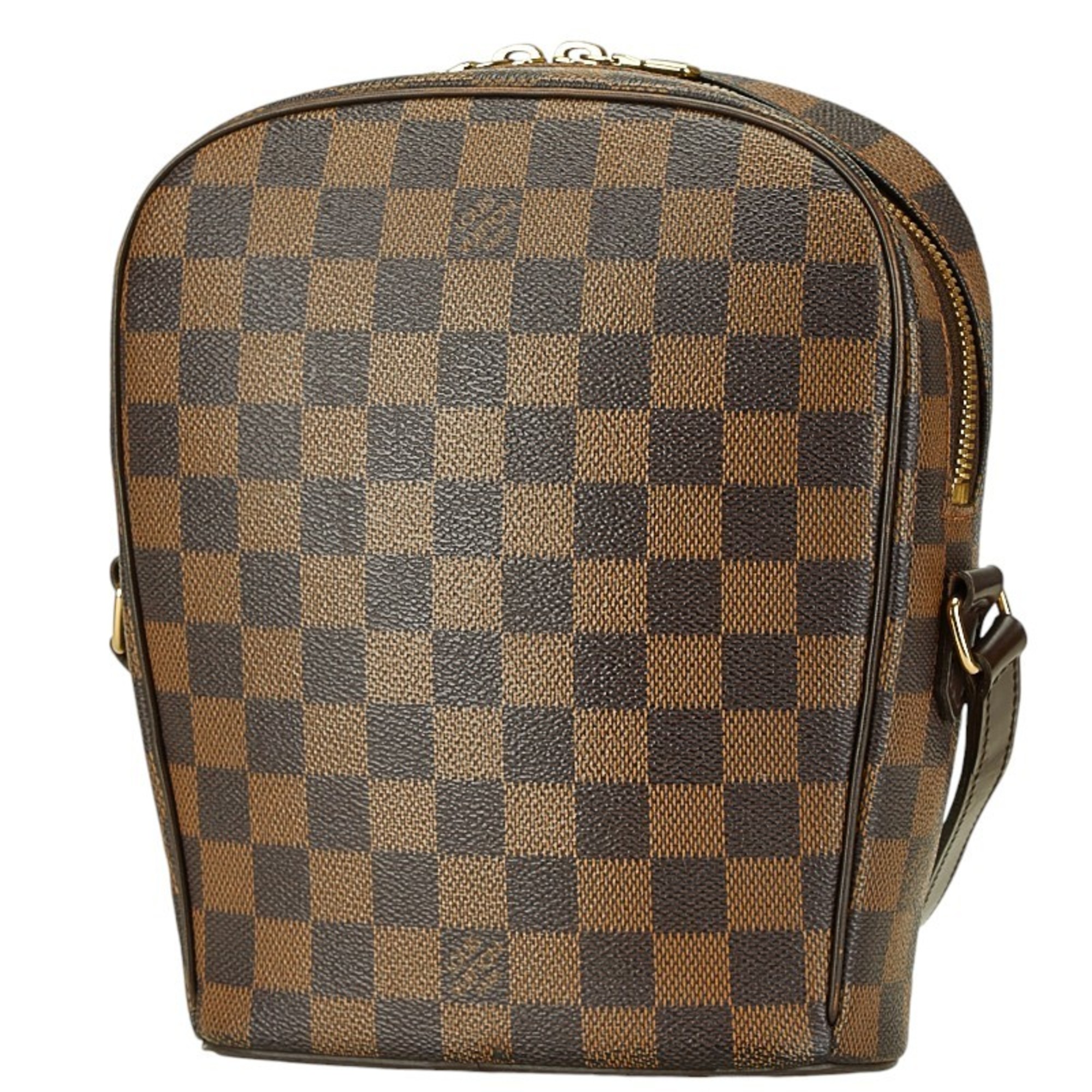 Louis Vuitton Damier Ipanema PM Shoulder Bag N51294 Brown PVC Leather Women's LOUIS VUITTON