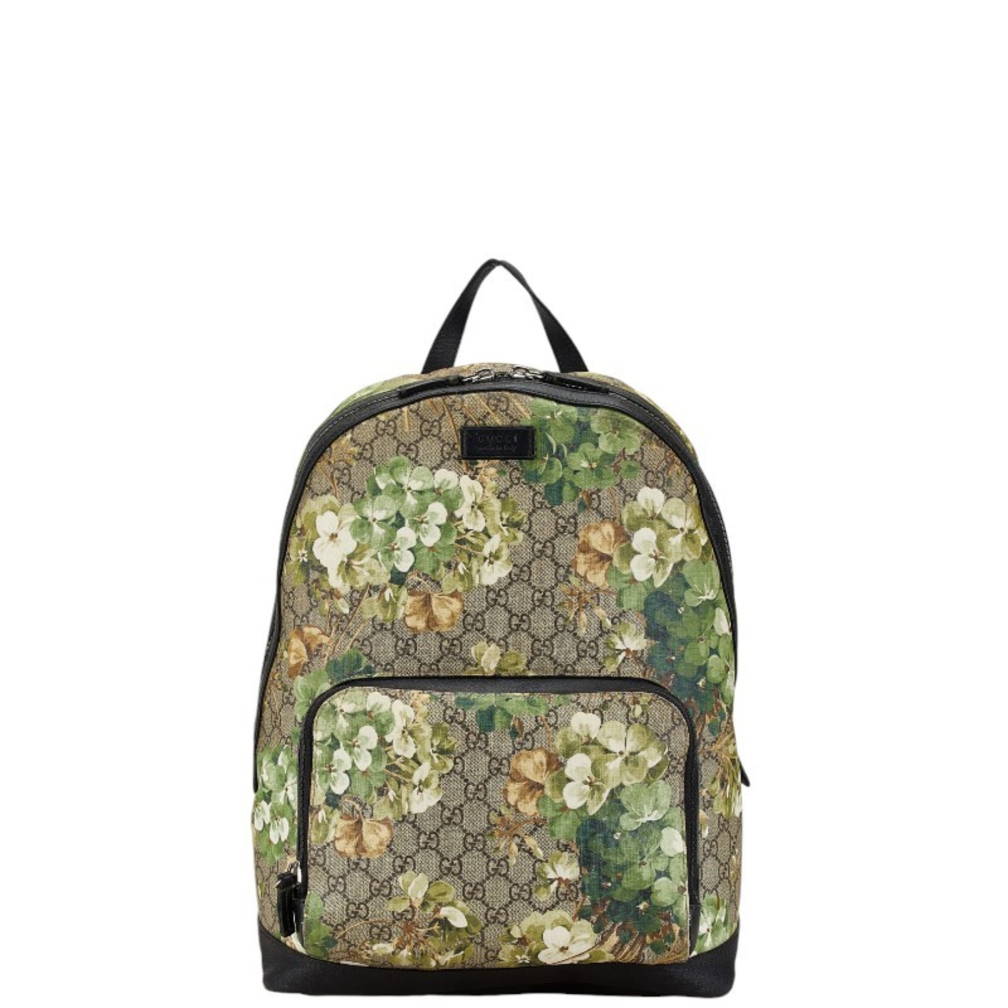 Gucci GG Blooms Supreme Backpack 406370 Beige Multicolor PVC Leather Women's GUCCI