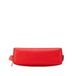 Louis Vuitton Epi Pochette Tick Pouch M41114 Coquelicot Red Leather Women's LOUIS VUITTON