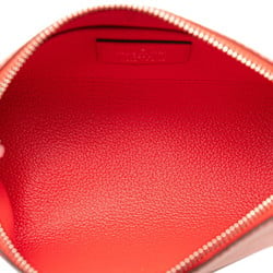 Louis Vuitton Epi Pochette Tick Pouch M41114 Coquelicot Red Leather Women's LOUIS VUITTON