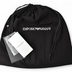 Emporio Armani shoulder bag, body men's, EMPORIO ARMANI leather, black