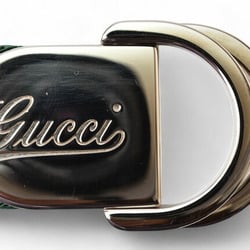 Gucci belt size 95 for men and women GUCCI Sherry line green red 189812 D-ring buckle