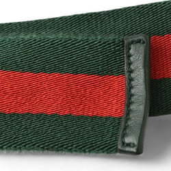 Gucci belt size 95 for men and women GUCCI Sherry line green red 189812 D-ring buckle