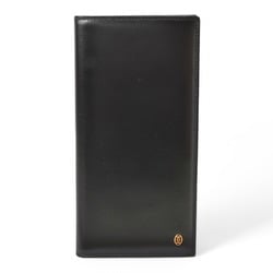 Cartier wallet for men, long wallet, billfold, leather, Pasha, black