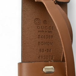 Gucci Belt Size 85 Men's Women's GUCCI Interlocking G Buckle Brown 546389