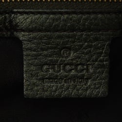 Gucci Bag Shoulder 2way GUCCI New Jackie Leather Dark Green 219725 with Strap