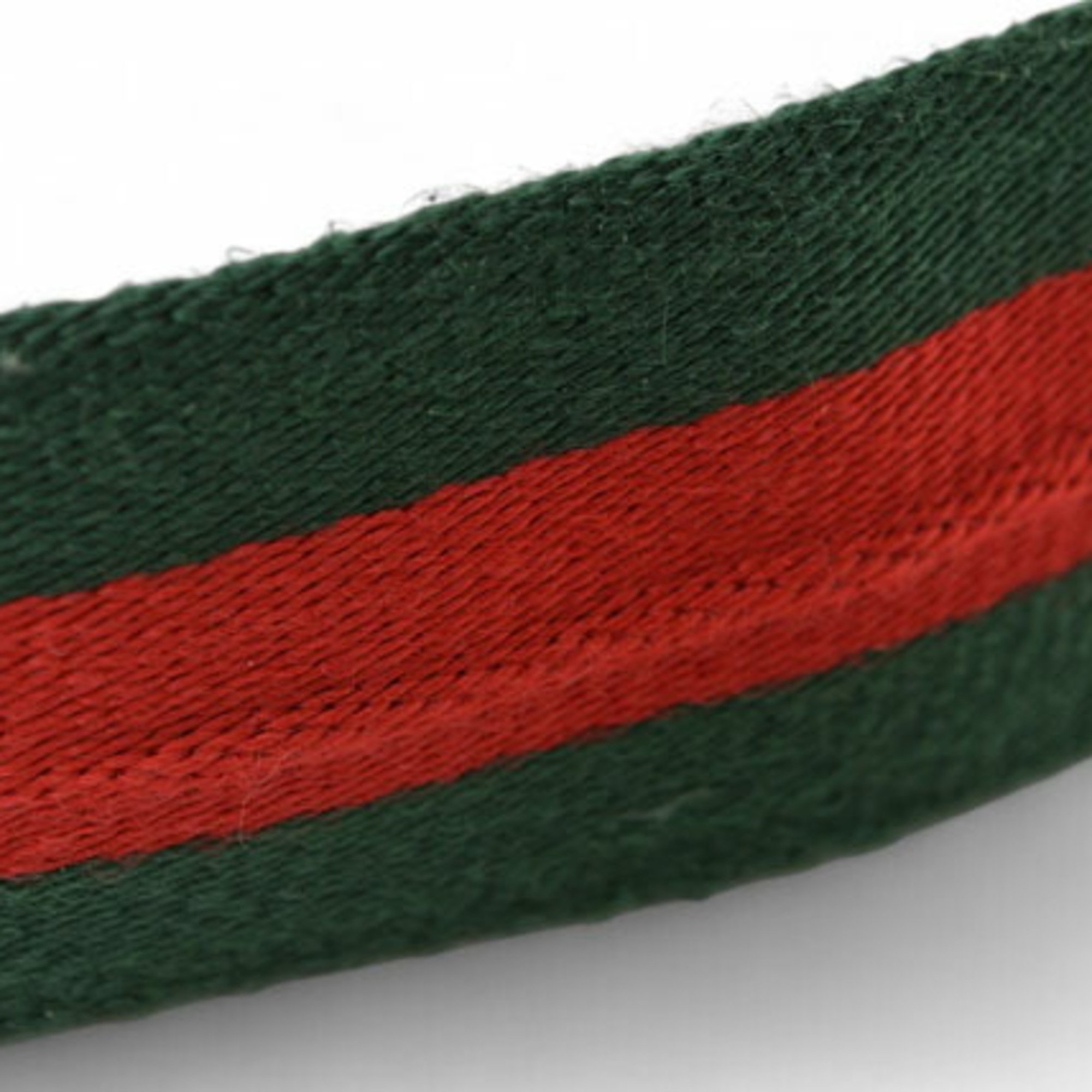 Gucci belt size 85 for men and women GUCCI Sherry line green red 189812 D-ring buckle