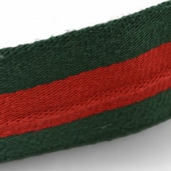 Gucci belt size 85 for men and women GUCCI Sherry line green red 189812 D-ring buckle