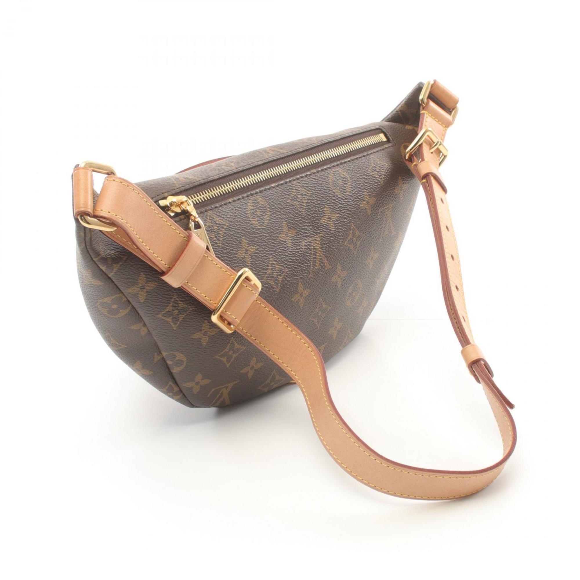 Louis Vuitton LOUIS VUITTON Bum Bag Monogram Waist Body Coated Canvas Leather Men Women Brown M43644