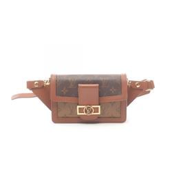 Louis Vuitton Dauphine Bumbag Waist Bag Coated Canvas Leather Monogram Reverse Women's Brown M44586