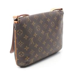 Louis Vuitton Musette Tango Short Strap Monogram Shoulder Bag Coated Canvas Leather Women's Brown M51257