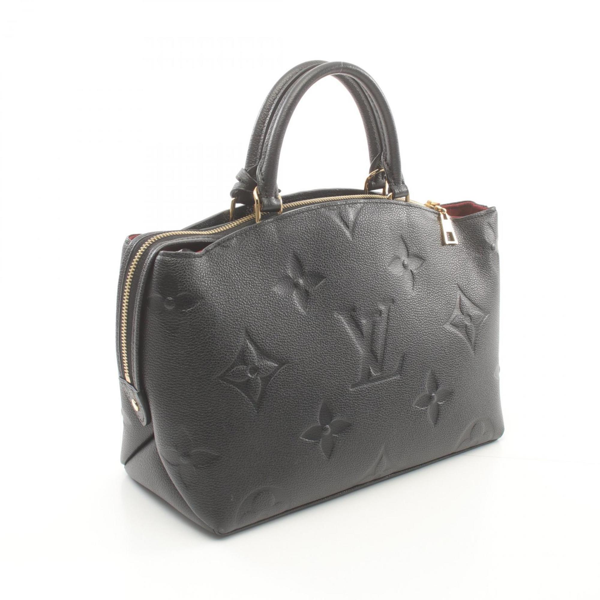 LOUIS VUITTON Petit Palais PM Monogram Empreinte Handbag Bag Leather Women's Black M58916