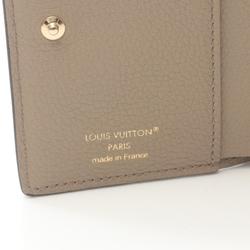 Louis Vuitton LOUIS VUITTON Portefeuille Qu Bicolor Monogram Empreinte Tourterelle Crème Bi-fold Wallet Leather Women's Beige White M82370