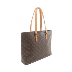 Louis Vuitton LOUIS VUITTON Leco Monogram Tote Bag Coated Canvas Leather Women's Brown M51155