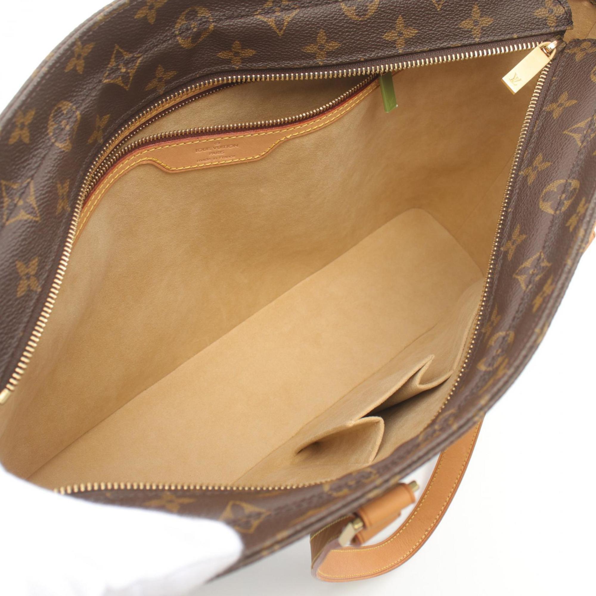 Louis Vuitton LOUIS VUITTON Leco Monogram Tote Bag Coated Canvas Leather Women's Brown M51155