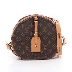 Louis Vuitton LOUIS VUITTON Boite Chapeau Souple MM Monogram Shoulder Bag Coated Canvas Leather Women's Brown M45647