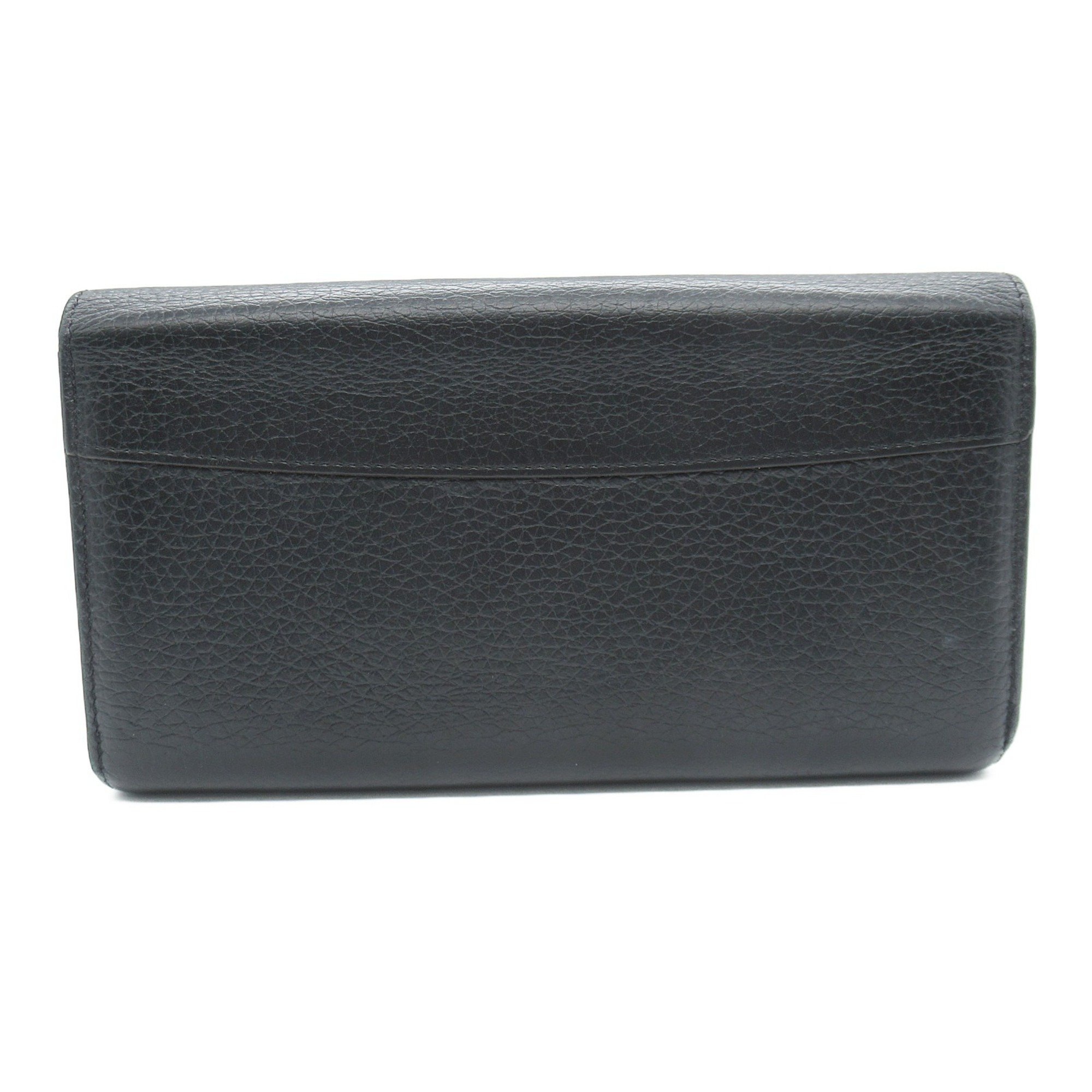 Louis Vuitton LOUIS VUITTON Portefeuille Capucines Round Wallet Leather Taurillon Women's Black M61248