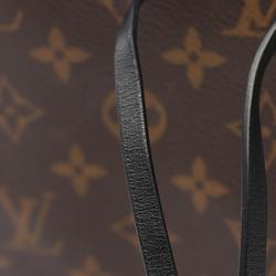 Louis Vuitton NeoNoe Monogram Noir Shoulder Bag Coated Canvas Leather Women's Brown Black M44020