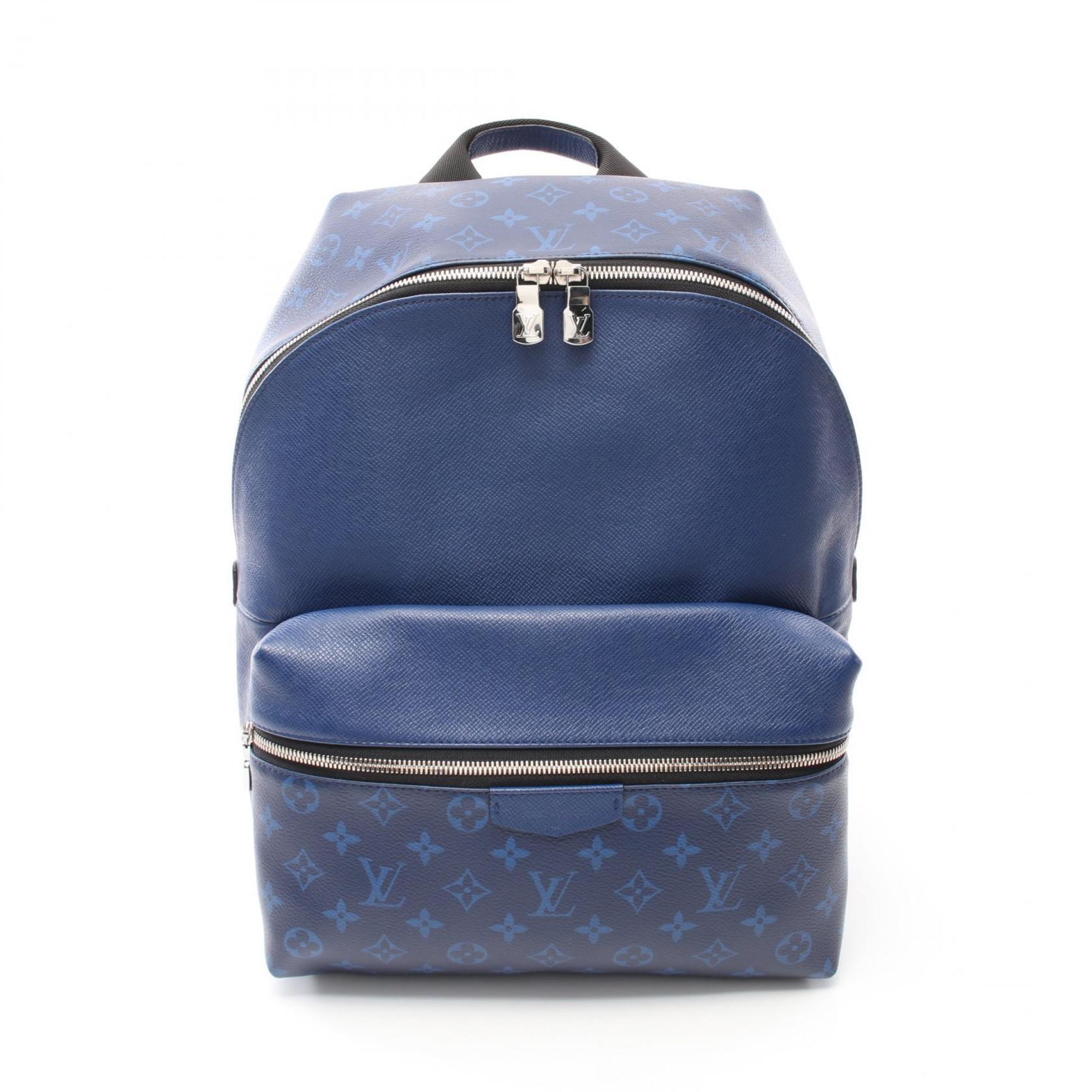 Louis Vuitton LOUIS VUITTON Taigarama Discovery Rucksack Backpack Bag Leather Men's Blue M30029