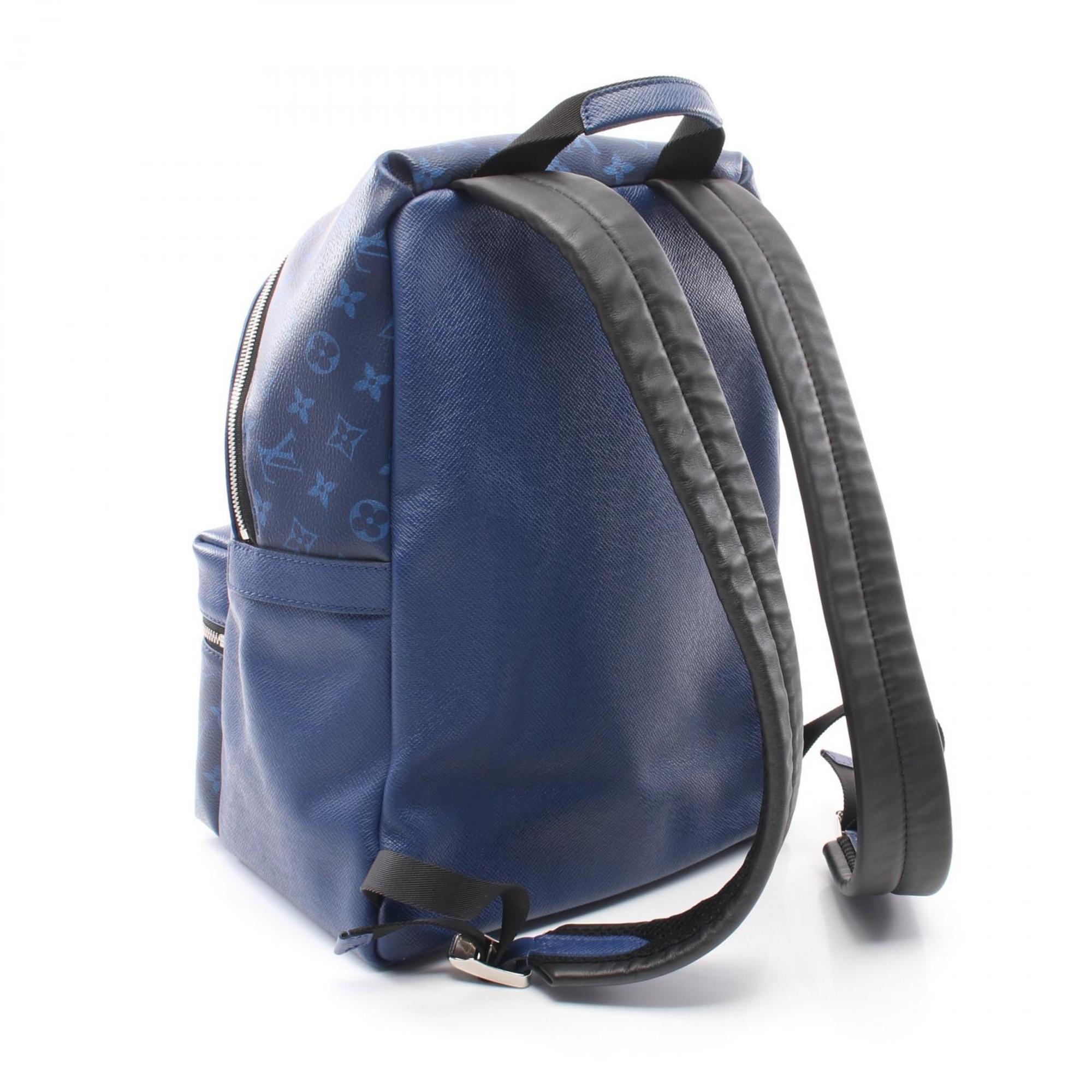 Louis Vuitton LOUIS VUITTON Taigarama Discovery Rucksack Backpack Bag Leather Men's Blue M30029