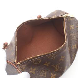 Louis Vuitton Papillon 26 Monogram Handbag Bag Coated Canvas Leather Women's Brown M51366