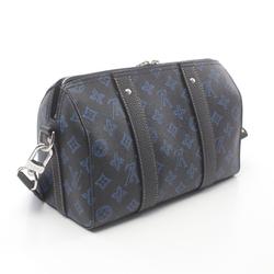 LOUIS VUITTON City Keepall Monogram Record Shoulder Bag Coated Canvas Leather Men's Black M46339