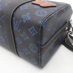 LOUIS VUITTON City Keepall Monogram Record Shoulder Bag Coated Canvas Leather Men's Black M46339