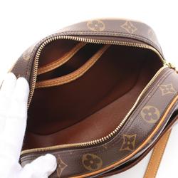 Louis Vuitton Blois Monogram Shoulder Bag, Coated Canvas, Leather, Women's, Brown, M51221