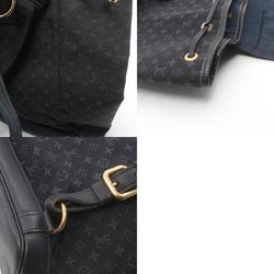 Louis Vuitton Montsouris GM Monogram TST Blue Rucksack Backpack Bag Canvas Leather Women's Navy M92455