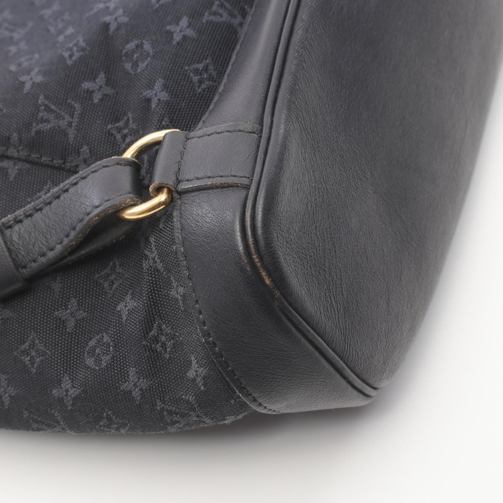 Louis Vuitton Montsouris GM Monogram TST Blue Rucksack Backpack Bag Canvas Leather Women's Navy M92455