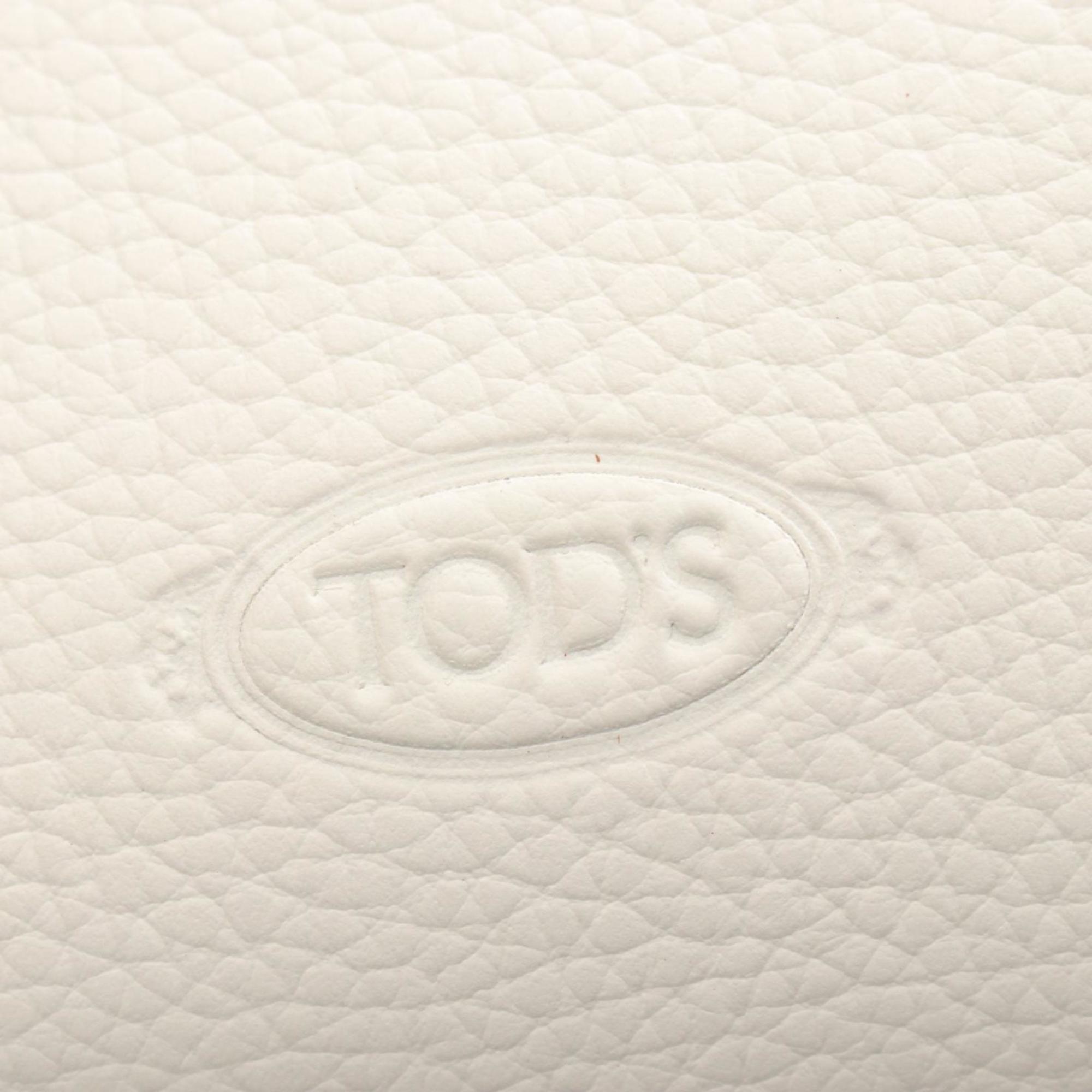 Tod's Timeless Handbag Bag Leather Women's White XBWAPAFL100QRI9P09