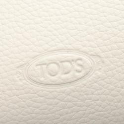 Tod's Timeless Handbag Bag Leather Women's White XBWAPAFL100QRI9P09