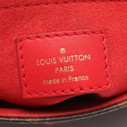 Louis Vuitton Rocky BB Monogram Coquelicot Handbag Bag Coated Canvas Leather Women's Brown Red M44322