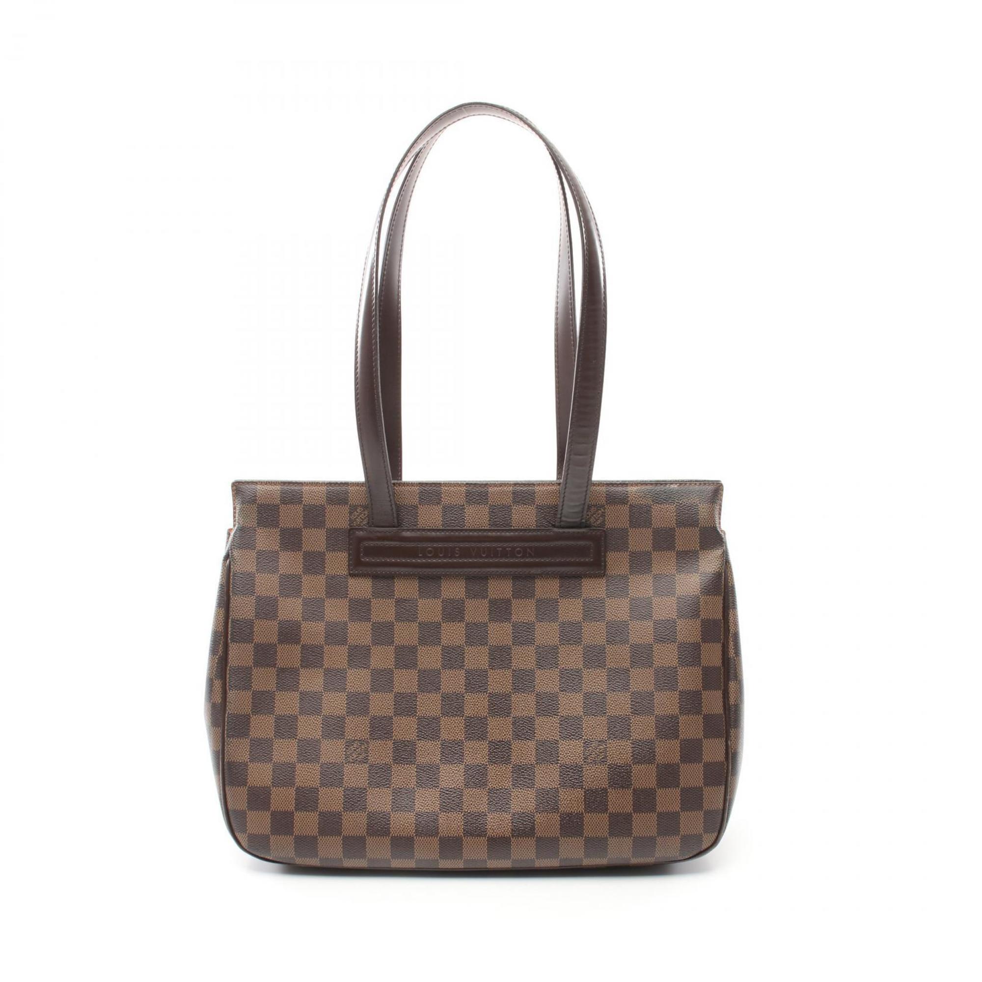 Louis Vuitton LOUIS VUITTON Parioli PM Damier Ebene Tote Bag Coated Canvas Leather Women's Brown N51123