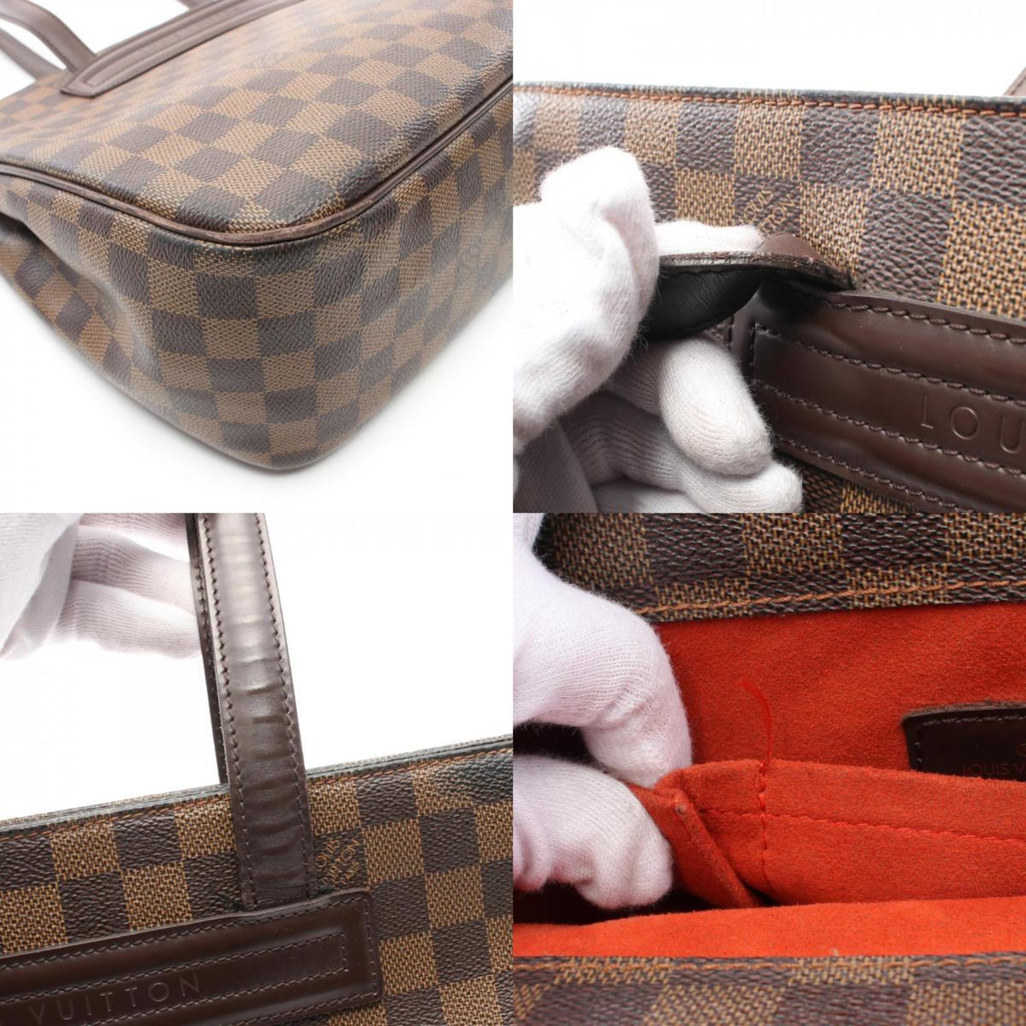 Louis Vuitton LOUIS VUITTON Parioli PM Damier Ebene Tote Bag Coated Canvas Leather Women's Brown N51123