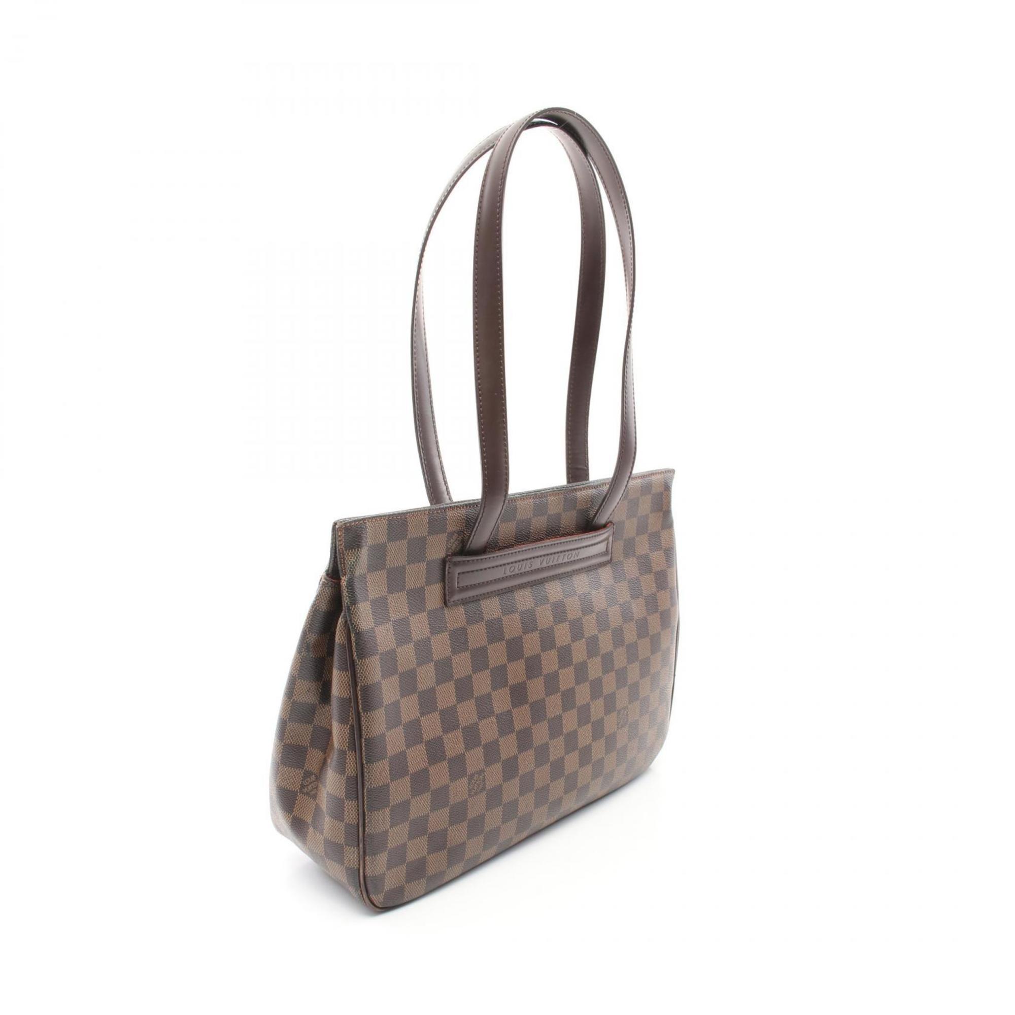 Louis Vuitton LOUIS VUITTON Parioli PM Damier Ebene Tote Bag Coated Canvas Leather Women's Brown N51123