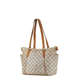 Louis Vuitton Damier Azur Totally PM Tote Bag N51261 White PVC Leather Women's LOUIS VUITTON