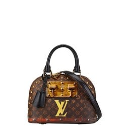 Louis Vuitton Monogram Transformed Time Trunk Alma BB Handbag Shoulder Bag M52743 Brown PVC Leather Women's LOUIS VUITTON