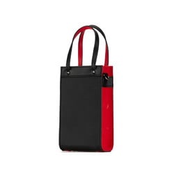 Christian Louboutin Handbag Shoulder Bag Black Red Leather Women's