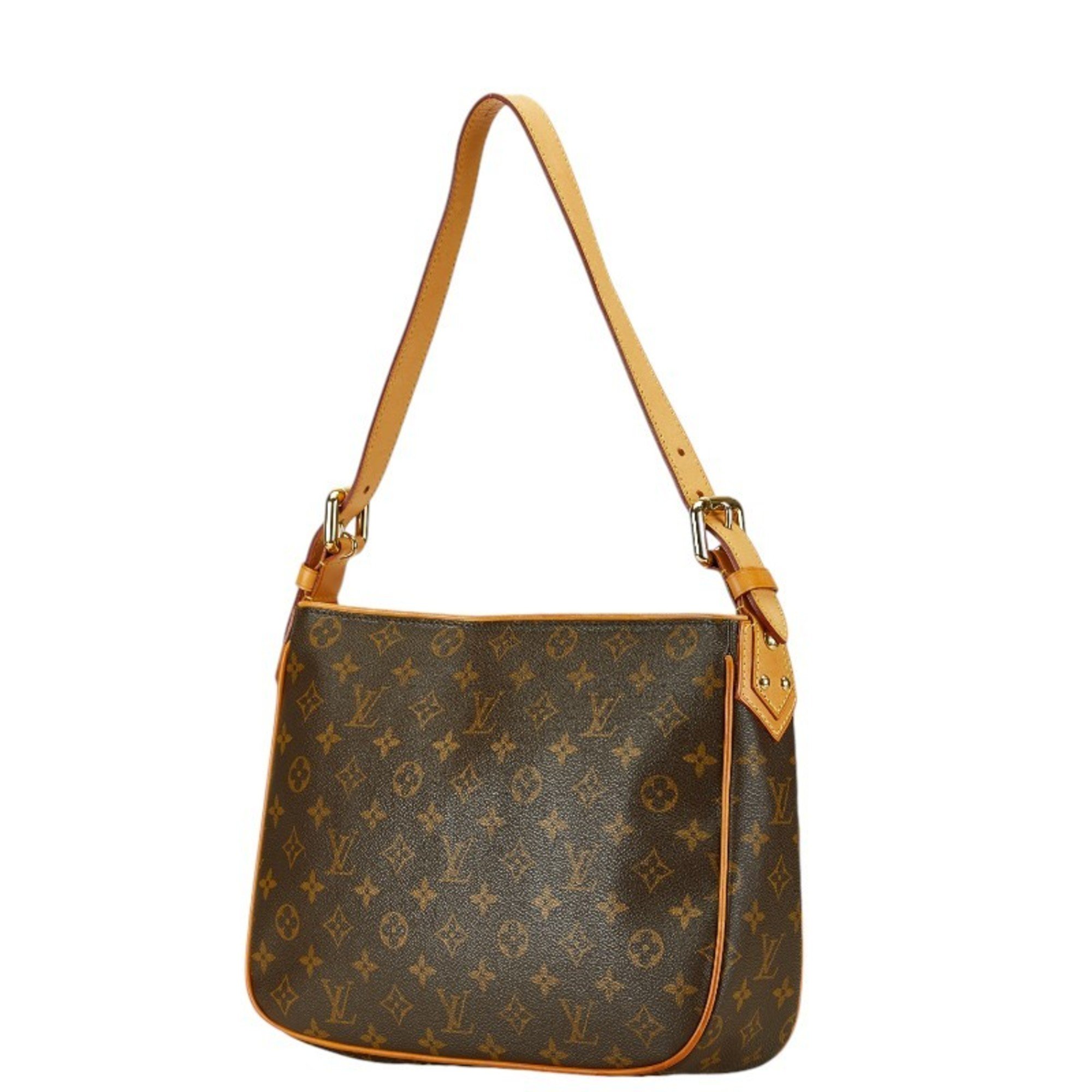 Louis Vuitton Monogram Hudson GM Handbag Shoulder Bag M40045 Brown PVC Leather Women's LOUIS VUITTON