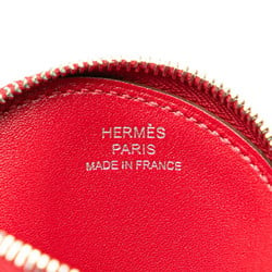 Hermes Tutti Frutti Apple Coin Case Red Tadelakt Women's HERMES