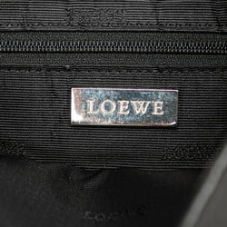 LOEWE Anagram Shoulder Bag Black Leather Women's