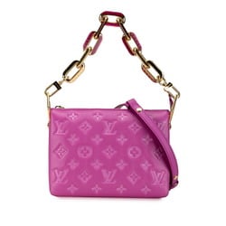 Louis Vuitton Monogram Coussin BB Handbag Shoulder Bag M81127 Orchidee Pink Lambskin Women's LOUIS VUITTON