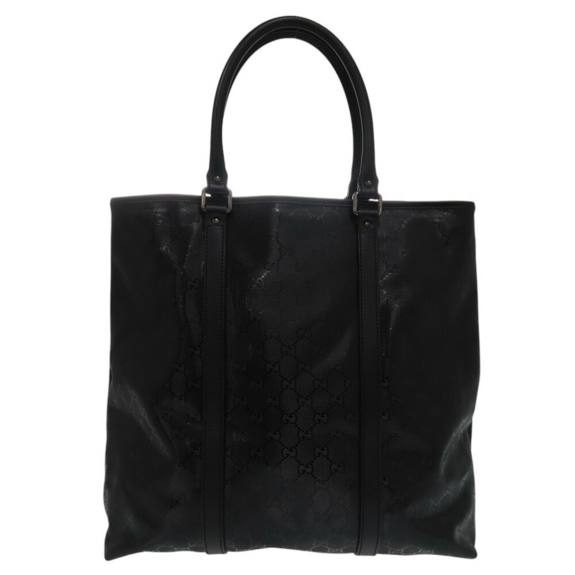 Gucci GG Imprime 223668 PVC Black Tote Bag 0672GUCCI