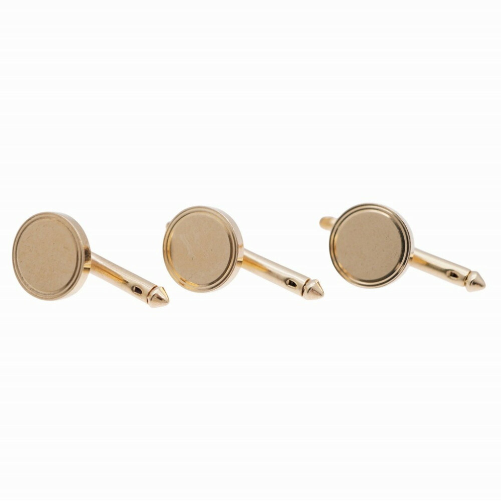 Tiffany K14YG Stud Button Cufflinks Yellow Gold 0074TIFFANY&Co.